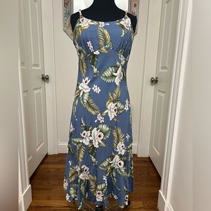 Milson by Ky’s Hawaiian Floral Print Spaghetti Strap Dress